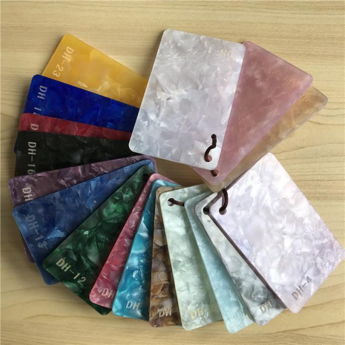 White Pearl Acrylic Sheets Eco Friendly Plexiglass 2440*1220mm Cut To Size