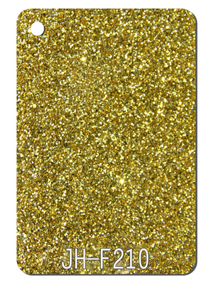1220x2440mm Gold Glitter Acrylic Sheets House Wall Light Box Decor Eco Friendly