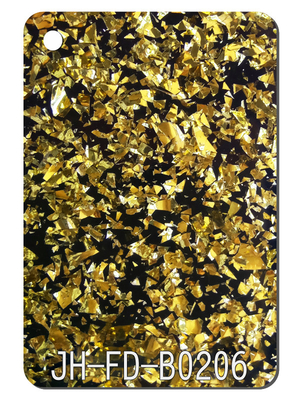 4ftx8ft Cut To Size Gold Black Chunk Glitter Acrylic Sheets Customized Perspex Board Decor