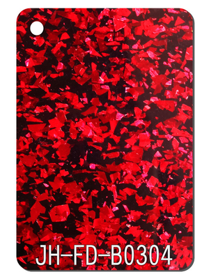 4ftx8ft Red Black Chunk Glitter Acrylic Sheets Custom Home Decor