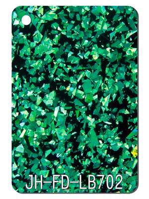 3mm Thick Green Black Glitter Acrylic Sheets Gift Packaging Box Rack Decor