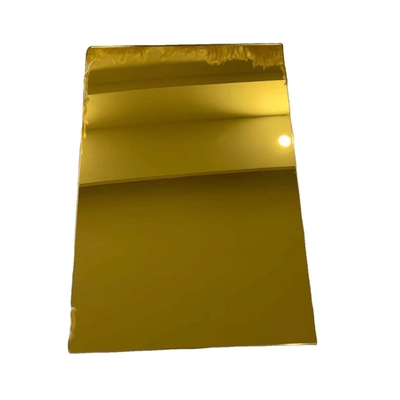 Gold Plexiglass Mirror Cast Acrylic Plastic Sheet Crafts 6mm Thick