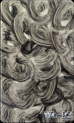 3mm Pattern Acrylic Sheet Gray Whirlpool Cast Acrylic Plastic Perspex Sheet DIY Crafts Decor