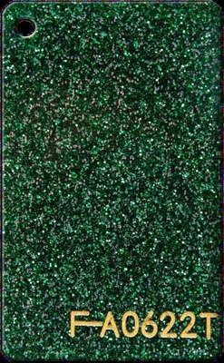Green Emerald Glitter Acrylic Sheets Impact Resistance Easy To Clean