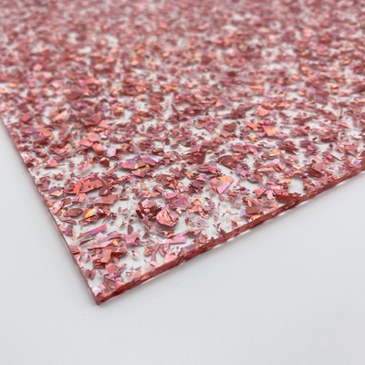 1/8'' Rose Gold Glitter Cast Acrylic Sheet Laser Cut DIY Crafts Home Furniture