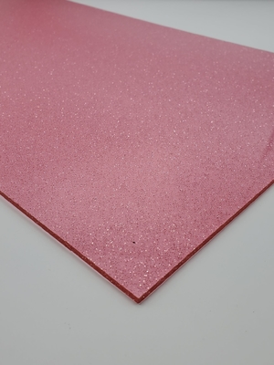 Pink Candy Color Glitter Acrylic Sheets DIY Crafts Anti Mildew