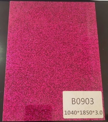 FUSCHIA 1/8 in Glitter Shimmer Cast Acrylic Sheet Panel for Laser Cut