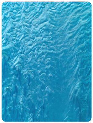 1/8&quot; Acid Blue Marbling Cast Pearl Acrylic Sheets For Home Decor Handcraft