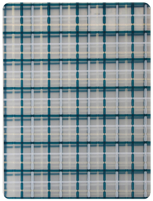 Dark Green Grid Pearl Patterned Acrylic Sheet Lightweight For Window Door Decor