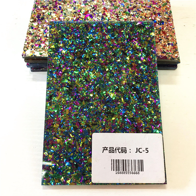 4mm confetti glitter custom printed cast acrylic sheet glitter for laser cutting