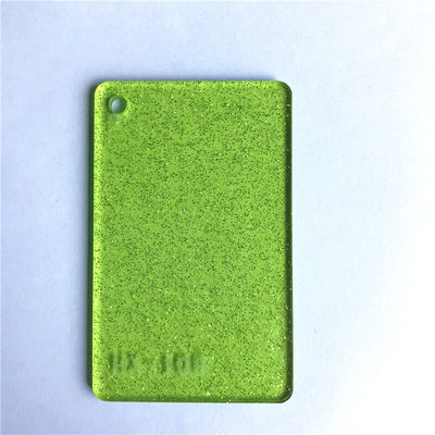 Cutting Transparent Green Glitter Acrylic Sheets 1/8inch PMMA Plexiglass
