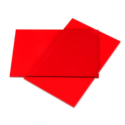 Lightweight Translucent Red Acrylic Sheet 1050x1860mm Picture Frames Plexiglass