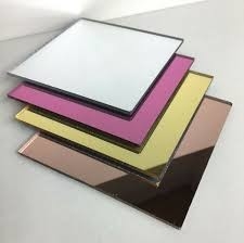 Mirrored Acrylic Sheets Glowforge 4&quot; X 8&quot; Gold Silver Rose Gold Plexiglass