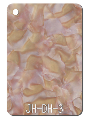 Light Brown Petal Patterned Acrylic Sheet Anti Scratch 630*1050mm