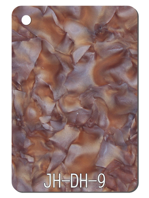 Brown Petal Patterned PMMA Plastic Plate Acrylic Sheet for Street Lamp Cover