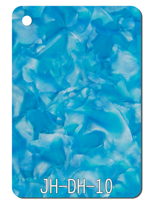Blue Petal Texture Patterned PMMA Acrylic Sheet Plastic Plate Home Lamp Cover