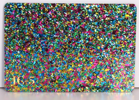 4mm confetti glitter custom printed cast acrylic sheet glitter for laser cutting