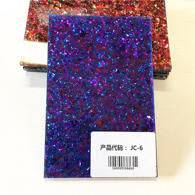 Factory Wholesale 4x8ft 4mm Transparent Sweetheart Confetti Glitter Silver Glitter Acrylic Sheet