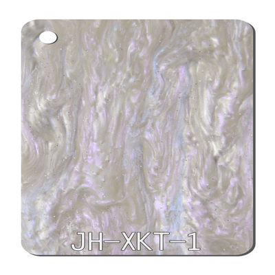 Customized Diy Laser Cutting White Glitter Plexi glass Board Organic Glass Glossy Pearlescent Acrylic Sheet