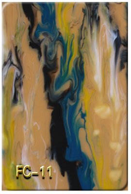Colorful Oil Painting Acrylic Sheet 1/8 inch For Laser Cutting