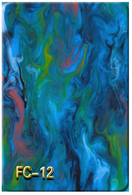 Colorful Flow Oil Painting Acrylic Sheet 1/8 inch For Laser Cutting