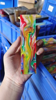 Custom Acrylic Knife Handle Material Thick Pearlescent Marbled Acrylic Sheet Blanks for Kitchen Knife Outdoor Knife Handle Scale