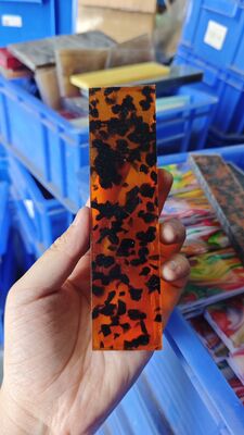 Custom Acrylic Knife Handle Material Thick Pearlescent Marbled Acrylic Sheet Blanks for Kitchen Knife Outdoor Knife Handle Scale