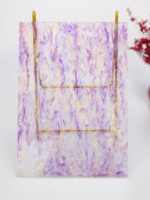 1/8 Cast Marble Transparent Color Acrylic Sheets NZ Series Custom Cut to Size for Decoration and Laser Cutting Projects