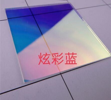 Iridescent Textured Gradient Acrylic Sheet 3mm Holographic Blue for Laser Cutting Anime Key Chain