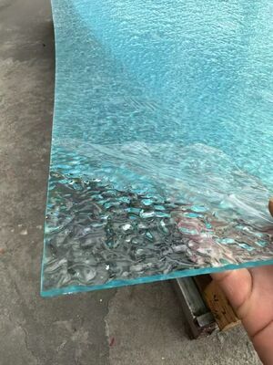 Acrylic Sheet with Clear Wave Stripe Shapes Wall Texture Embossed Decorative Acrylic Panels for Custom Cutting