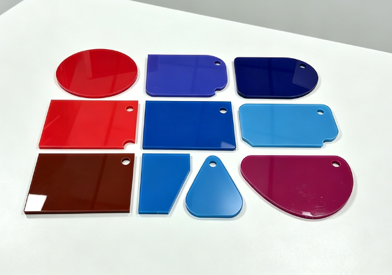PMMA Glossy Translucent Solid Color Acrylic Sheets 3mm For Advertise