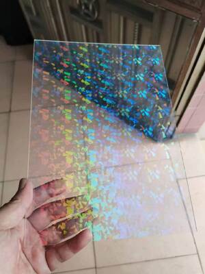 Iridescent Gradient Acrylic Sheet 3mm Holographic Stars for Laser Cutting Anime Key Chain
