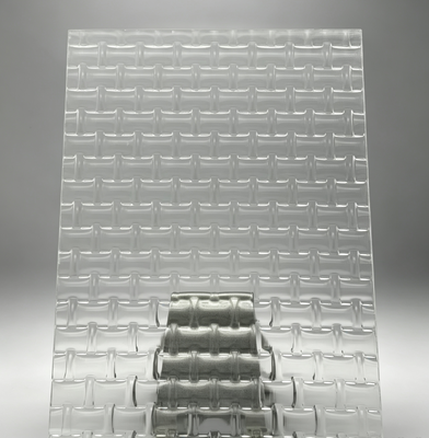 Customized Prisma Small Grid Texture Acrylic Panel Sheet PMMA Material With Cutting Processing Service