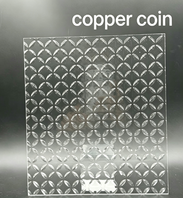 Diamond Grid Texture Acrylic Panel Sheet PMMA Material With Cutting Processing Service