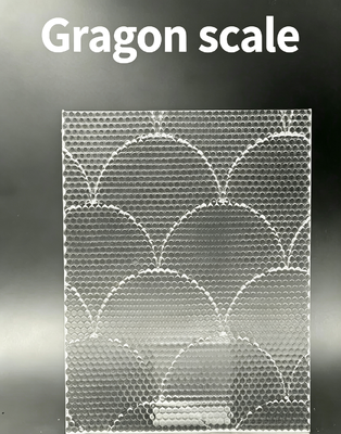 Diamond Grid Texture Acrylic Panel Sheet PMMA Material With Cutting Processing Service