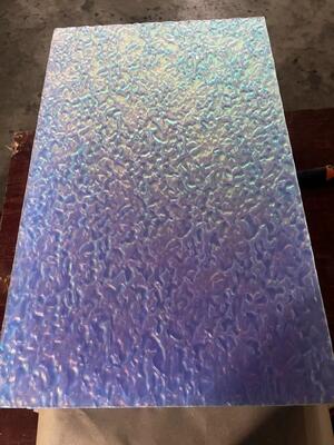 10mm Diamond Grid Texture Acrylic Panel Sheet PS Material With Cutting Processing Service