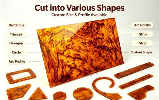 Pattern Cast Acrylic Sheet Glossy PMMA Acrylic Panels Home Decor Wall Panels Cutting Service Eco-Friendly Waterproof Non-Toxic