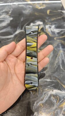 Custom Acrylic Knife Handle Material Thick Marbled Acrylic Sheet Blanks for Kitchen Knife Outdoor Knife Handle Scale