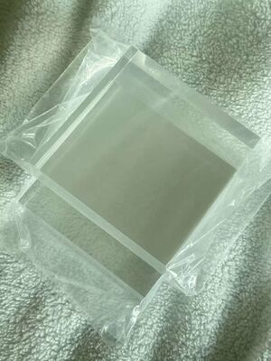 Solid Clear Acrylic Display UV Printed Logo Block 30mm Thickness Home Decoration