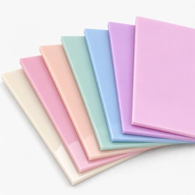 Soft Pastel Color Acrylic Board Light Pastel Acrylic for Cake Topper Earring Decor