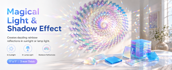 3mm Holographic Star Iridescent Gradient Acrylic Sheet Laser Cut PMMA Panel for Anime Keychain Craft