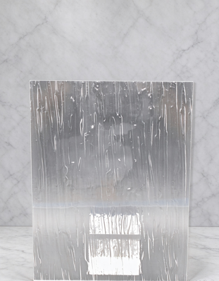Middle Tree Bark Texture Acrylic Sheet Clear Embossed PMMA Plexiglass Panel For Backlit Partition