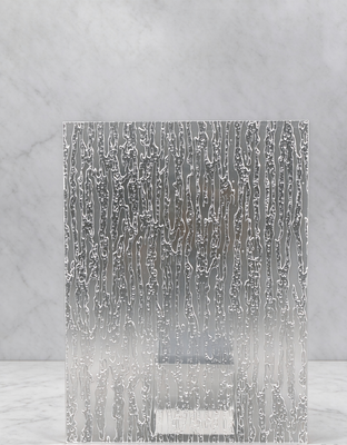 Middle Tree Bark Texture Acrylic Sheet Clear Embossed PMMA Plexiglass Panel For Backlit Partition