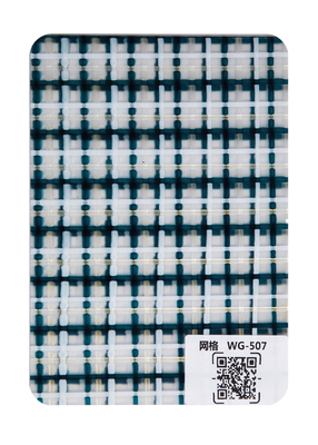 Multi Colors Grid Pattern Acrylic Plaid Sheets 15mm Thickness